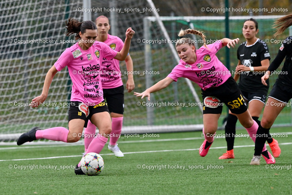 Liwodruck Carinthians Hornets vs. FC Pingau Saalfelden Frauen 29.10.2023  | #18 Laura Therese Kert, #44 Elena Ciccarelli