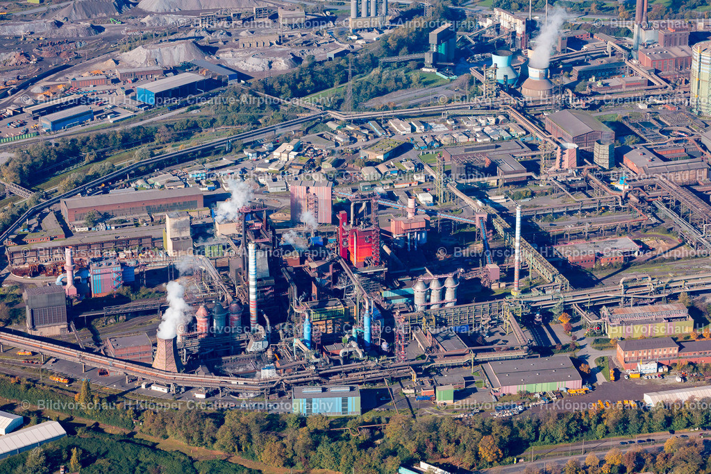 Luftbilder Duisburg-0028 | Luftbild TyssenKrupp Stahl Produkttion Duisburg - Realisiert mit Pictrs.com