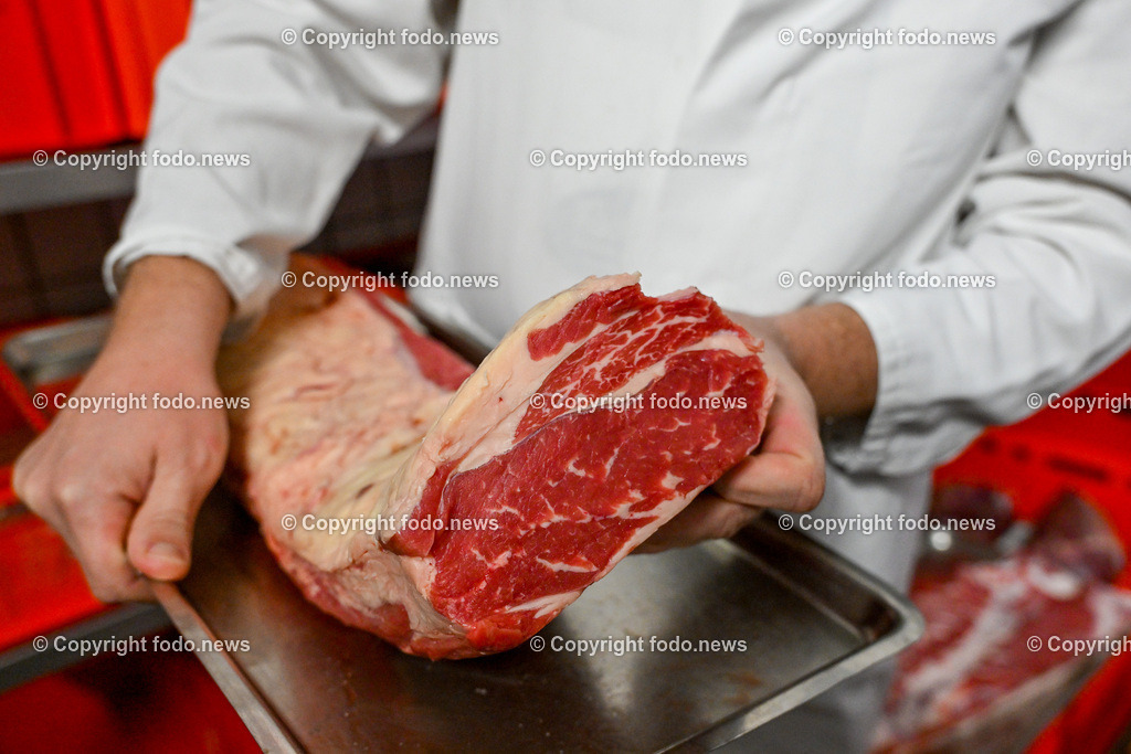 Fleischerei Fischelmaier_ Pabneukirchen_ 03.04.2024-26 | 03.04.2024, Pabneukirchen, AUT, Fleischerei Fischelmaier, im Bild Fleisch