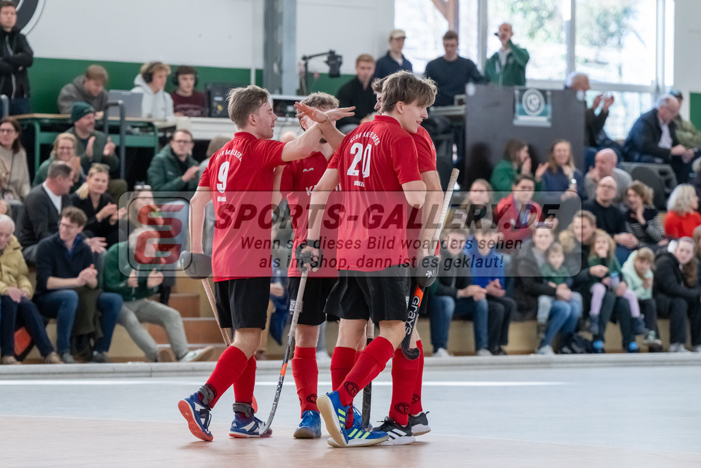 HK_20250202_102387 | 2. Bundesliga Halle Herren Club Raffelberg - Schwarz Weiss Köln am 2.2.2025 Halle am Raffelberg, Duisburg ,
