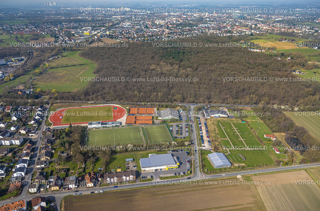 Hamm240306738 | Luftbild, HSC Hammer Sportzentrum Sportanlage, Fußballstadion, Tennisplätze und Bogensportzentrum, Pilsholz Waldgebiet, Stadtbezirk Rhynern, Hamm, Ruhrgebiet, Nordrhein-Westfalen, Deutschland