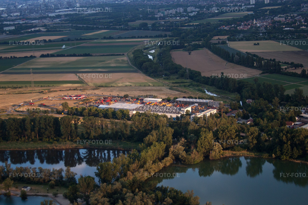 Luftbild: Industriestr im Ortsteil Roxheim in Bobenheim-Roxheim im Bundesland Rheinland-Pfalz in Deutschland. Foto: IMG_69187.jpg vom 24.06.2014 durch Werner Riehm/FLY-FOTO.de