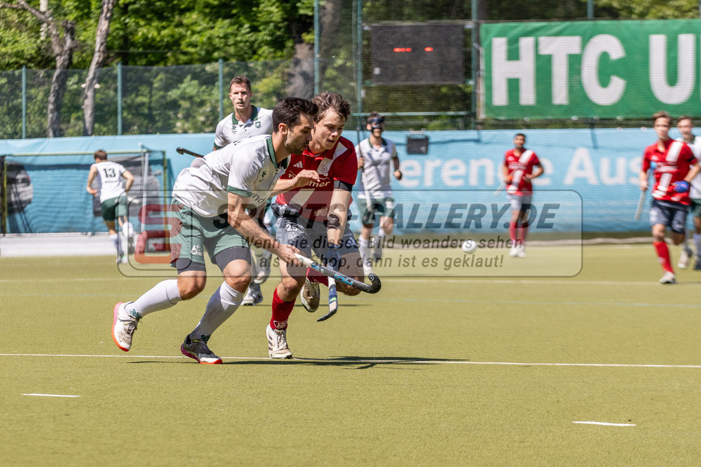 MJ_2024-.05-11-H-HTCU-Alster-11 | Lukas Windfeder (Uhlenhorst Mülheim #6) & Noah Lund (Der Club an der Alster #25), Uhlenhorst Mülheim - Der Club an der Alster am 11.5.2024 im Waldstadion, Mülheim a. d. Ruhr