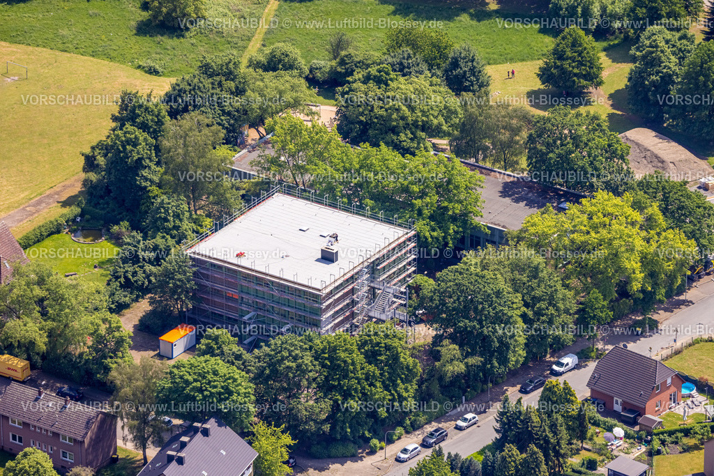 Herne220502963 | Luftbild, Baustelle städt. Kindergarten Drögenkamp, Baukau-West, Herne, Ruhrgebiet, Nordrhein-Westfalen, Deutschland