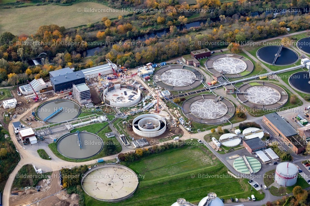 Luftbilder Düren Niederzier Eifel-Rur - Kläranlage  -7162 | Luftbilder Düren Niederzier Eifel-Rur - Kläranlage - Realisiert mit Pictrs.com