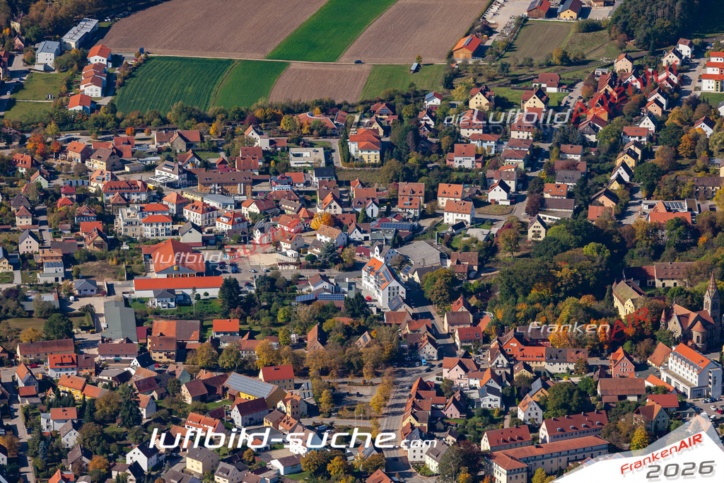 aktuelles Luftbild von  Neuendettelsau - Luftaufnahme wurde 2019 von https://frankenair.de mittels Flugzeug (keine Drohne) erstellt.