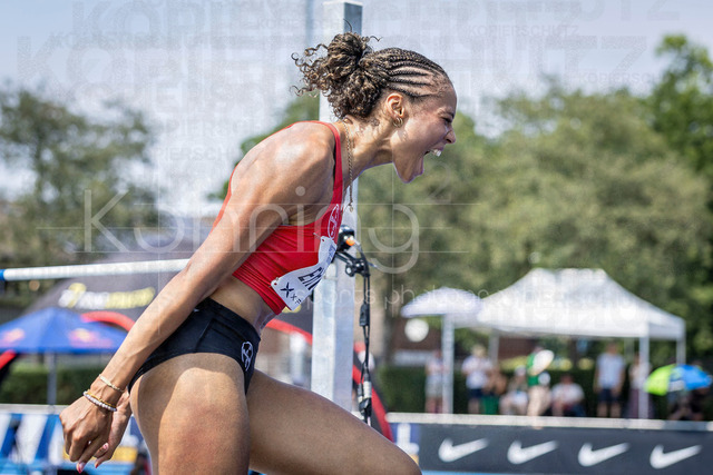 Multisport Event; Ratingen, 27.06.2026 | RATINGEN, GERMANY - JUNE 27, 2026 : Anna-Elisabeth Ehlers (GER / Germany) during high jump competing during the Multisport Event at Stadion Ratingen on June 27, 2026 in Ratingen, Germany.