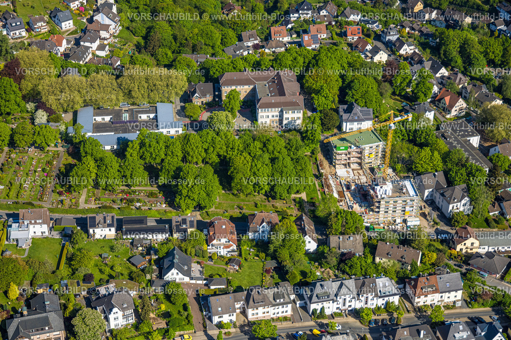 Wetter240503696 | Luftbild, Baustelle und Neubau an der Hartmannstraße, neben der Evang, Stiftung Volmarstein, Volmarstein, Wetter, Ruhrgebiet, Nordrhein-Westfalen, Deutschland
