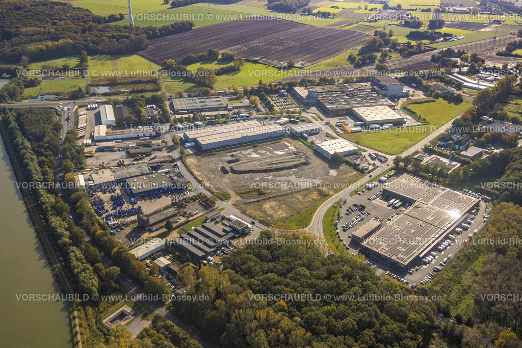 Luenen241012426 | Luftbild, Gewerbegebiet, Baugebiet Brachfläche An der Wethmarheide, Brambauer, Lünen, Ruhrgebiet, Nordrhein-Westfalen, Deutschland