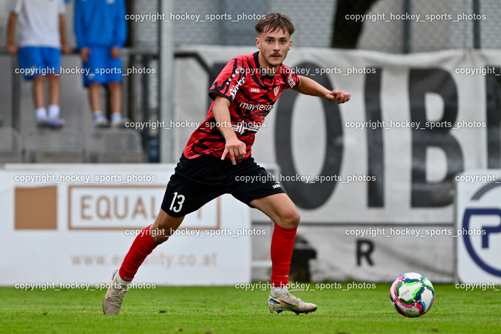 SAK vs. ATUS Ferlach | #13 Felix Fürstaller ATUS Ferlach, SAK vs. ATUS Ferlach, SAK vs. ATUS Ferlach am 01.08.2025 in Klagenfurt (Sportpark Welzenegg), Austria, (Photo by Bernd Stefan)