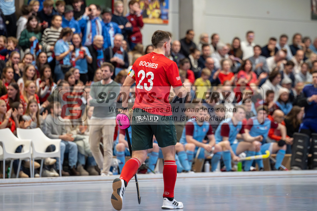 SFE_20260131_0179 | Mönchengladbach, Deutschland, 31.01.26: Hallenhockey 1. Bundesliga Herren Playoff zwischen Crefelder HTC - UHC Hamburg im GHTC Halle am 31.01.2026 in Mönchengladbach, Deutschland. (Foto von Stephan Fehrmann)Mönchengladbach, Germany, 31.01.26: Hallenhockey 1. Bundesliga Herren Playoff between Crefelder HTC - UHC Hamburg in GHTC Halle at 31.01.2026 in Mönchengladbach, Deutschland. (Foto from Stephan Fehrmann)