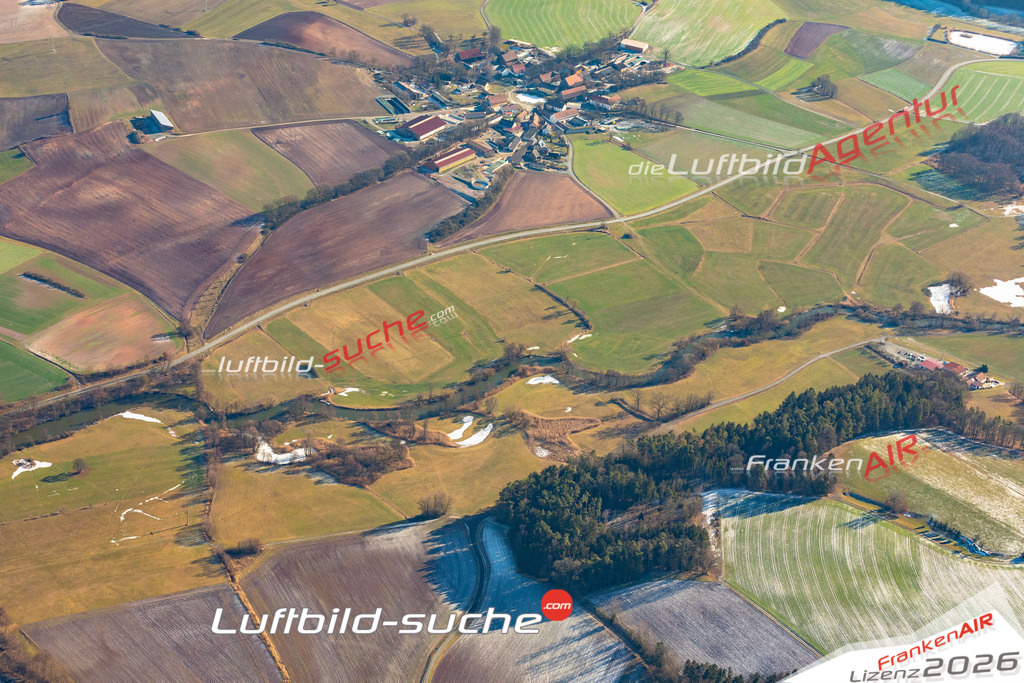 Die Luftbildaufnahme Buch-am-sand - Neudrossenfeld wurde 2019 mittels Flugzeug (keine Drohne) erstellt. Perfekte Schärfe und Druck- Ergebnisse- Garantiert!