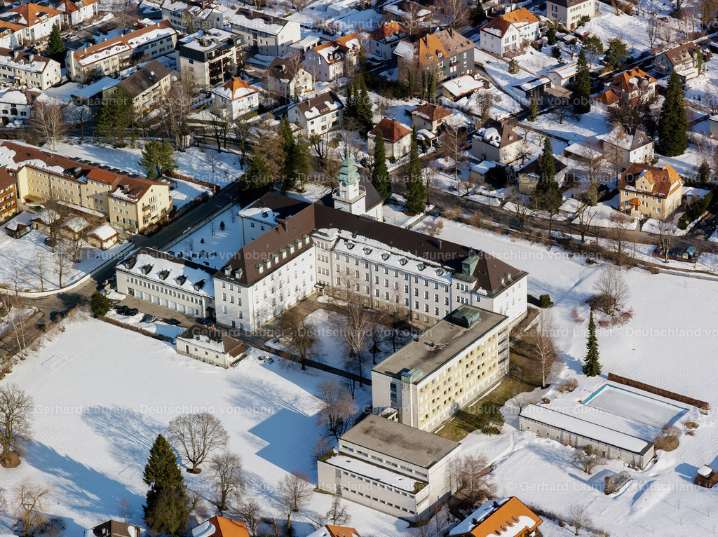 26B0427 | Studienseminar St.Michael, Internat des Erzbistums München u.Freising, Traunstein Winteraufnahme
