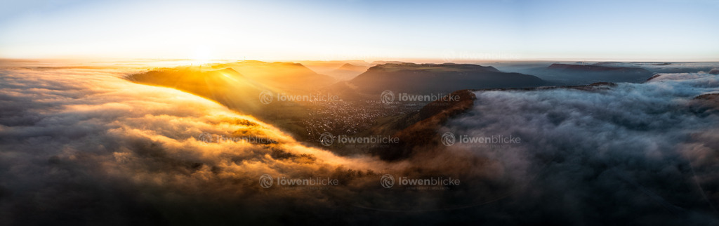 Nebel am Abltrauf am Abend bei Türkheim | löwenblicke | shop
