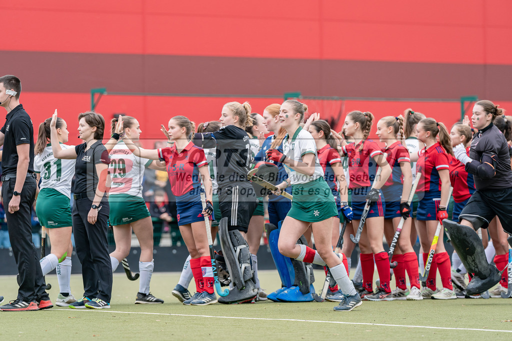 HK_20231022_903156 | Finale Deutsche Meisterschaft Feld WU16 Uhlenhorst Mülheim - Düsseldorfer HC am 22.10.2023 DHC, Düsseldorf ,