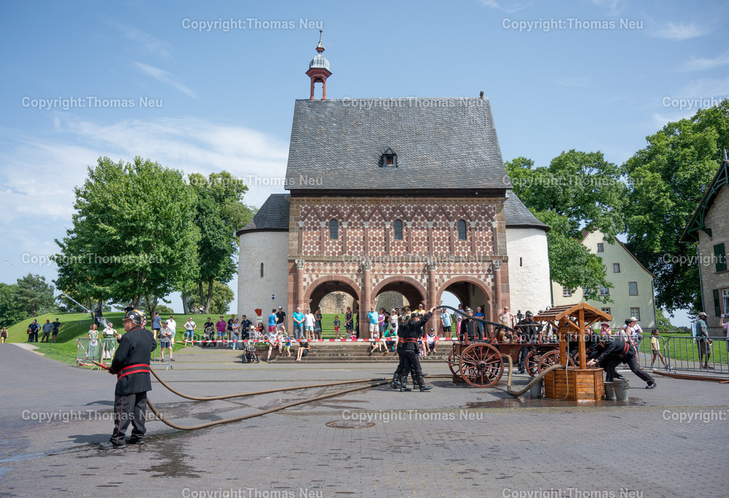 DSC_0649 | 14.06.2025,ble, Lorsch, vor der Königshalle Jugendwehr und Zeitreise durch die Geschichte der Feuerwehr, ,, Bild: Thomas Neu