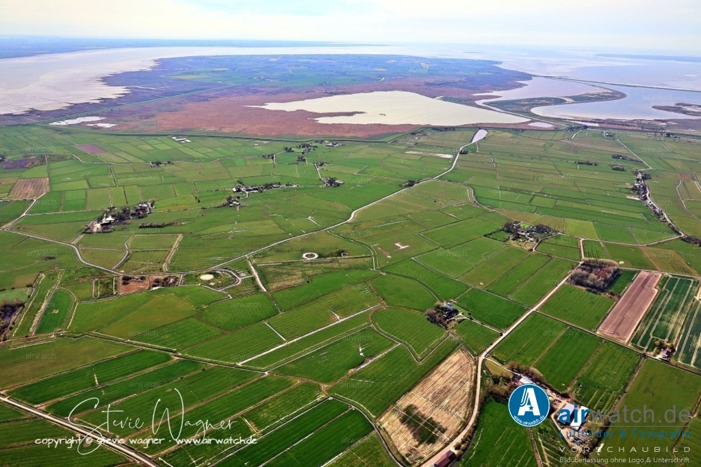 Luftbilder Hattstedtermarsch | Luftbilder, Nordsee, Nordfriesland, Hattstedtermarsch, Sterdebüll, Deichweg, Speckiweg, Seedeichgraben