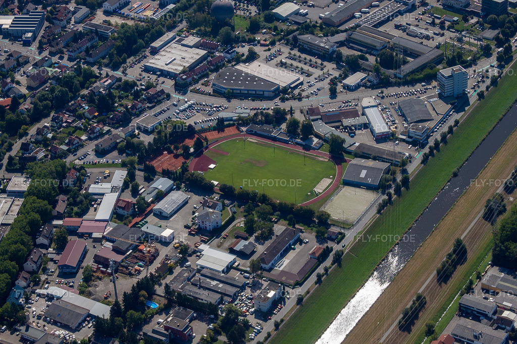 Luftbild: ESTV 1846 Jahn Offenburg eV in Offenburg im Bundesland Baden-Württemberg in Deutschland. Foto: IMG_20837.jpg vom 31.08.2009 durch Werner Riehm/FLY-FOTO.de