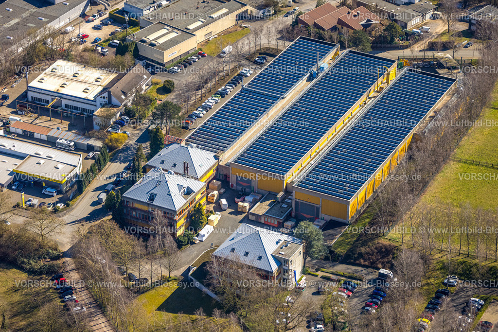 Wetter250303670 | Luftbild, Taprogge GmbH Maschinenbauunternehmen Werkshallen, im Gewerbegebiet Herringhäuser Feld, Esborn, Wetter, Ruhrgebiet, Nordrhein-Westfalen, Deutschland