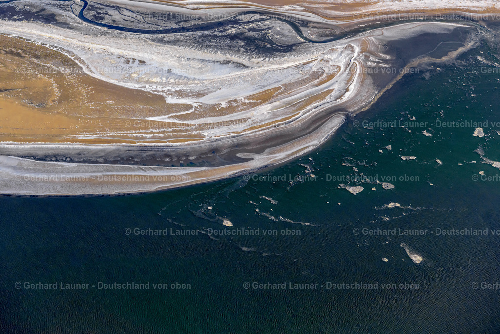 4044305 | winterliche Strukturen am Westende von Langeoog, Nationalpark Niedersächsisches Wattenmeer