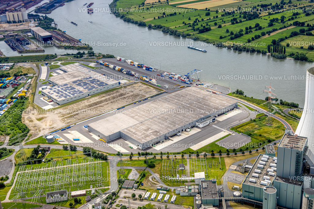 Duisburg240702008-Nord | Luftbild, Duisburg-Nord, duisport logport VI (Sechs), STEAG Kraftwerk Walsum, Fluss Rhein, Alt-Walsum, Duisburg, Ruhrgebiet, Nordrhein-Westfalen, Deutschland