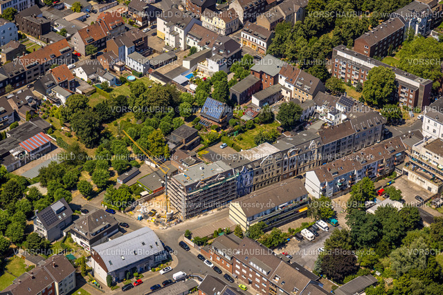 Oberhausen230705176 | Luftbild, Baustelle mit Neubau Stockmannstraße, Styrum, Oberhausen, Ruhrgebiet, Nordrhein-Westfalen, Deutschland