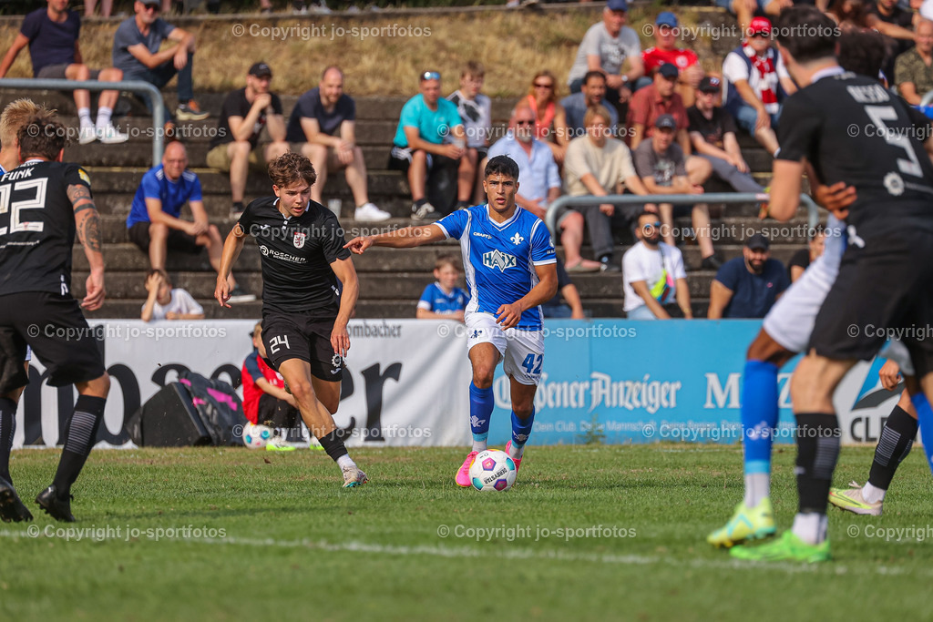 Giessen_Darmstadt (369) | 16.07.2023; Testspiel; Waldstadion Gießen; FC Gießen - SV Darmstadt 98; Ergebnis: 2:0 (0:0)