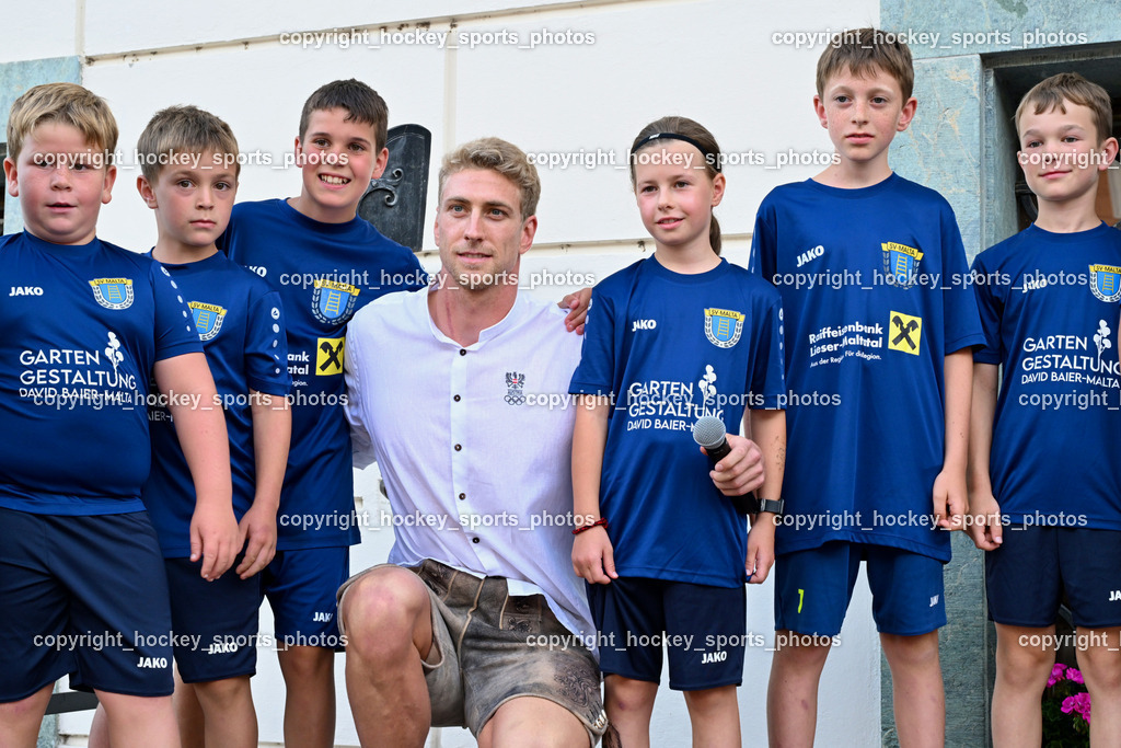 Empfang Heiko Gigler in Gmünd | Jugend SV Malta, Empfang Heiko Gigler in Gmünd, Empfang Heiko Gigler in Gmünd am 14.08.2024 in Gmünd (Hauptplatz Gmünd), Austria, (Photo by Bernd Stefan)