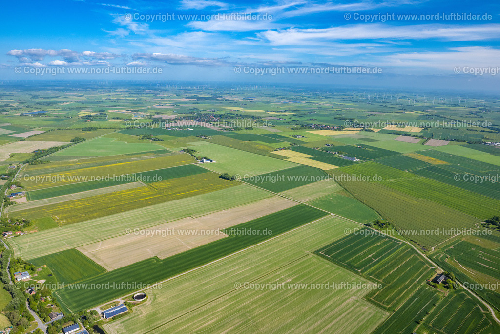 Rodenäs_Felder_ELS_0112300523 | RODENäS 30.05.2023 Landschaft vorwiegend landwirtschaftlich genutzte Felder in Rodenäs im Bundesland Schleswig-Holstein, Deutschland. // Landscape of predominantly agricultural fields in Rodenaes in the state Schleswig-Holstein, Germany. Foto: Martin Elsen