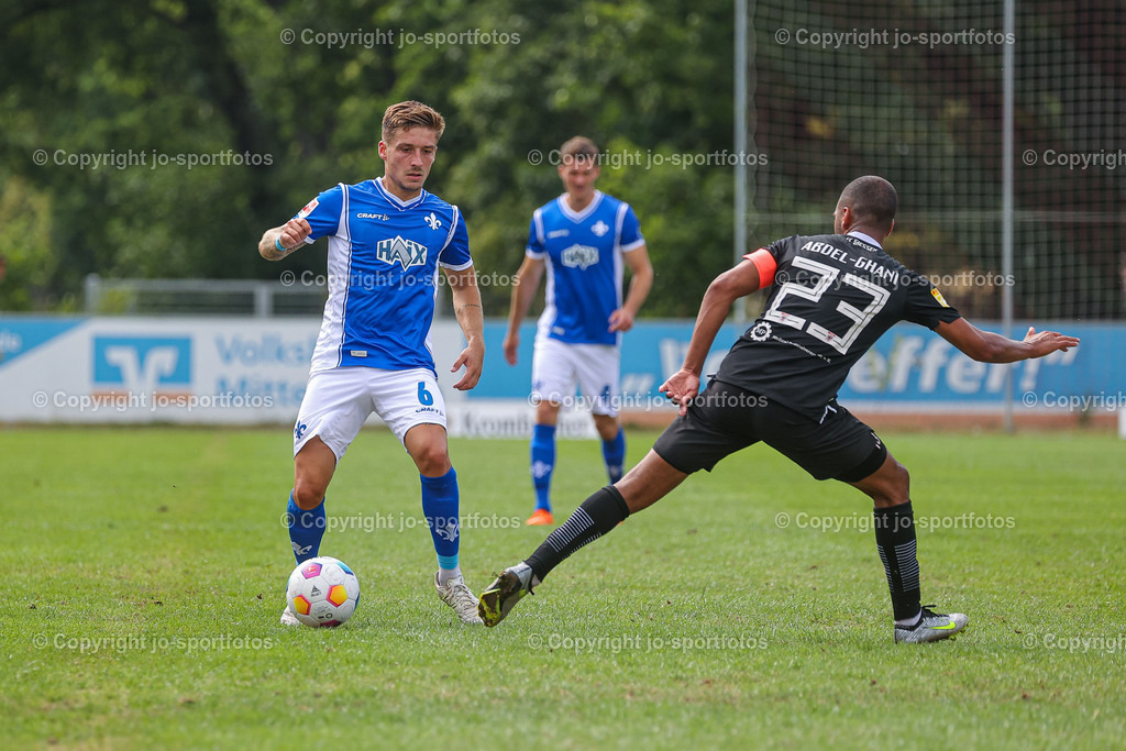 Giessen_Darmstadt (228) | 16.07.2023; Testspiel; Waldstadion Gießen; FC Gießen - SV Darmstadt 98; Ergebnis: 2:0 (0:0)