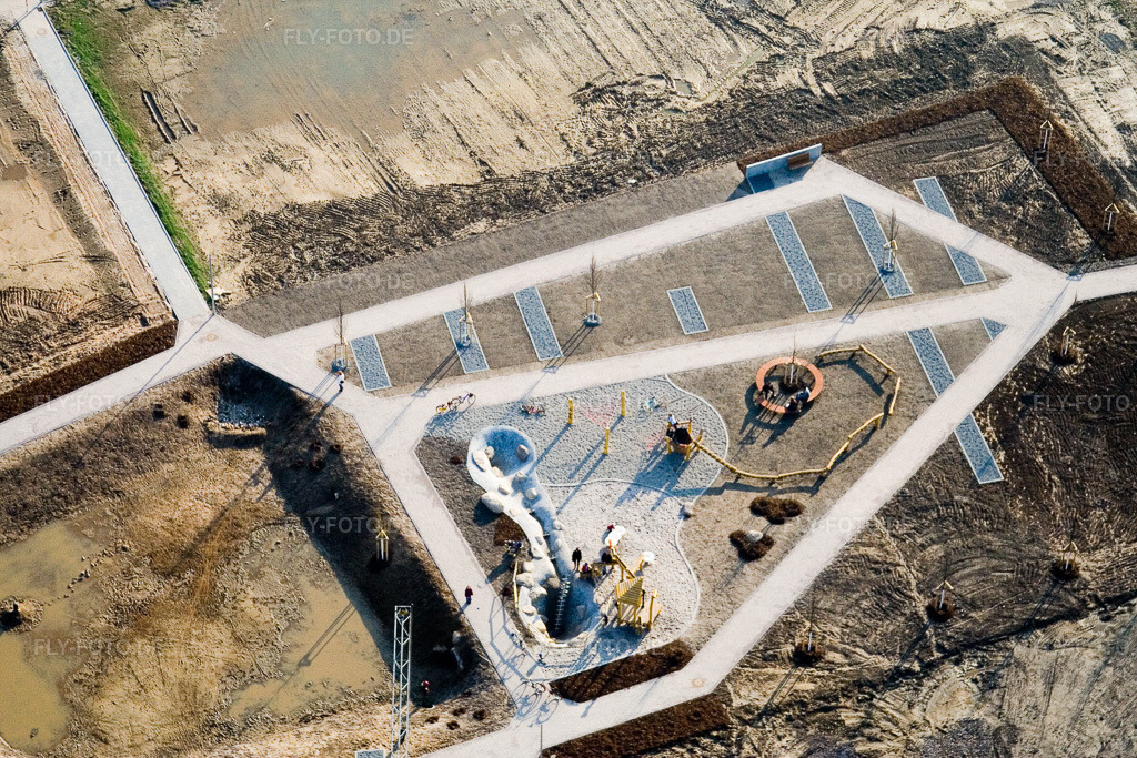 Luftbild: Neubaugebiet Am Höhenweg in Kandel im Bundesland Rheinland-Pfalz in Deutschland. Foto: IMG_5401.jpg vom 18.02.2007 durch Werner Riehm/FLY-FOTO.de