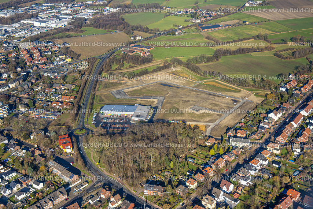 Selm230205274Bork | Luftbild, Baugebiet Bork, Ostwall Ecke Netteberger Straße, Hassel, Selm, Münsterland, Nordrhein-Westfalen, Deutschland