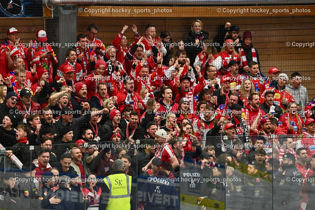 EC IDM WÄRMEPUMPEN VSV vs. EC KAC | EC KAC Fans, Polizeieinsatz, EC IDM WÄRMEPUMPEN VSV vs. EC KAC, EC IDM WÄRMEPUMPEN VSV vs. EC KAC am 02.02.2025 in Villach (Stadthalle Villach), Austria, (Photo by Bernd Stefan)