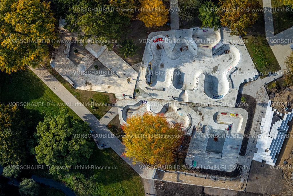 Moers241012750 | Luftbild, Skatepark Moers-Hülsdonk Sportanlage, Moers, Ruhrgebiet, Nordrhein-Westfalen, Deutschland