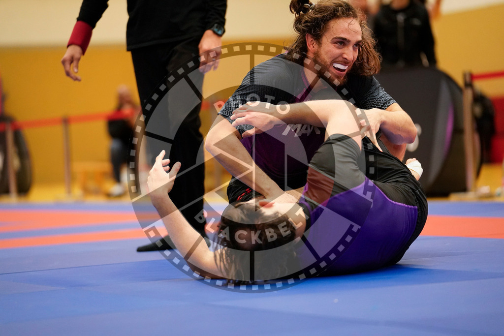 20240203PBB10077 | Fighters compete during the Brazilian Jiu-Jitsu Championship of the AJP Tour in Maintal by Frankfurt am Main, Germany, on February 2, 2024.