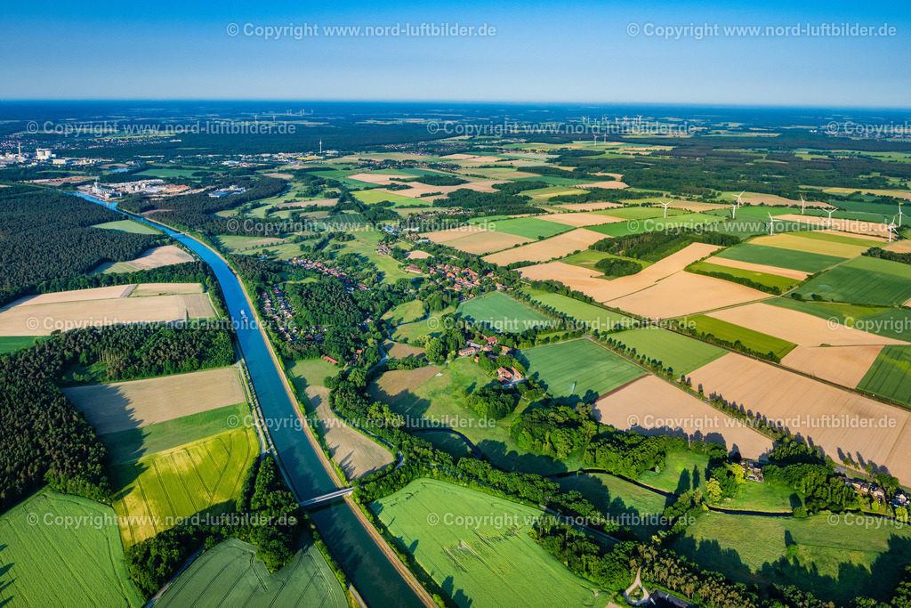 Emmendorf_ELS_3366050623 | EMMENDORF 05.06.2023 Ortsansicht am Kanalverlaufes des Elbeseitenkanals in Emmendorf im Bundesland Niedersachsen, Deutschland. // View of the town along the course of the Elbe Lateral Canal in Emmendorf in the state Lower Saxony, Germany. Foto: Martin Elsen