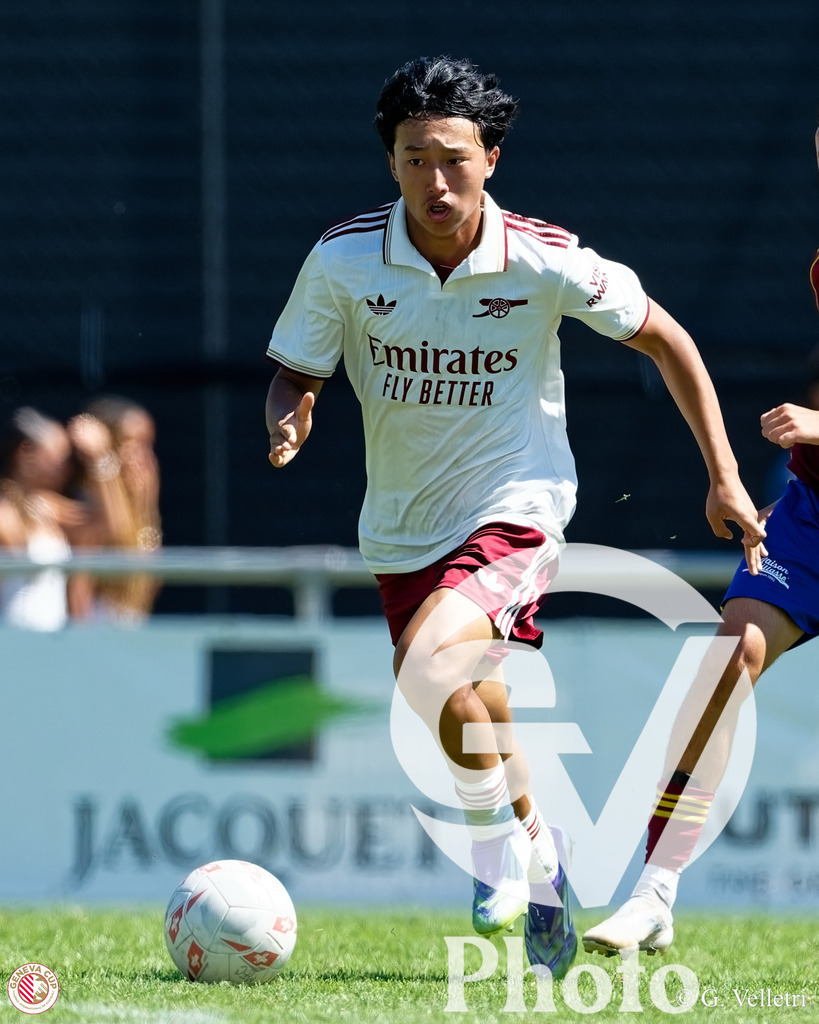 GenevaCup 7-8 - Servette FC v Arsenal FC | during the GenevaCup 7-8 match between Servette FC and Arsenal FC at Stade des Arberes in Meyrin, Switzerland