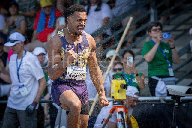 Multisport Event; Ratingen, 27.06.2026 | RATINGEN, GERMANY - JUNE 27, 2026 : Leo Neugebauer (GER / Germany) reacts in the long jump of the decarthlon during the Multisport Event at Stadion Ratingen on June 27, 2026 in Ratingen, Germany.