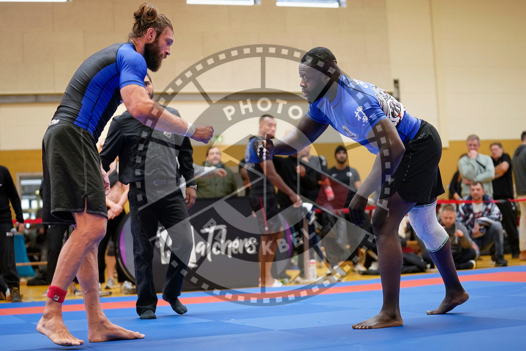 20240203PBB07886 | Fighters compete during the Brazilian Jiu-Jitsu Championship of the AJP Tour in Maintal by Frankfurt am Main, Germany, on February 2, 2024.
