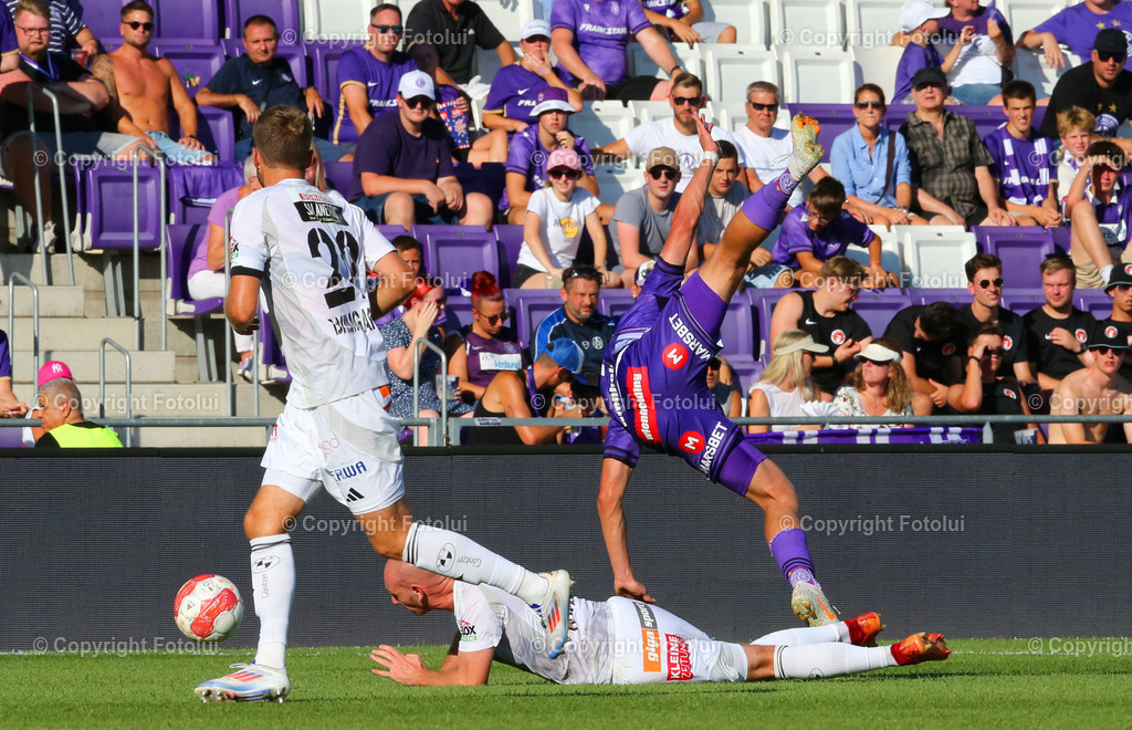 A_LUI_11082024_10 | SPORT,FUSSBALL,ADMIRAL BUNDESLIGA AUSTRIA WIEN-RZ PELLETS WAC  11.08.2024 IM BILD:  (AUSTRIA WIEN) UMD NICOLAS WIMMER (WAC) ) FOTO:FOTOLUI/MW