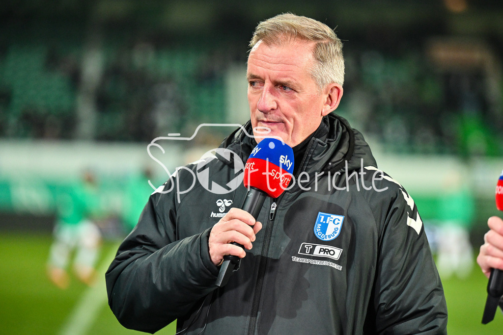 SpVgg Greuther Fürth - 1. FC Magdeburg | FUERTH, GERMANY - 06. FEBRUARY: im Bild Petrik SANDER Trainer 1. FC Magdeburg / Einzelfoto / Freisteller vor dem Match zwischen der SpVgg Greuther Fürth und dem 1. FC Magdeburg am 21. Spieltag der 2. Bundesliga im Sportpark Ronhof Thomas Sommer