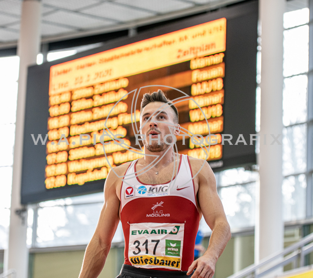OEM LEICHTATHLETIK HALLE | LINZ,AUSTRIA,22-23.FEB.20 - OEM LEICHTATHLETIK HALLE. Image shows Markus Fuchs.
Photo: SMP/Andreas Willdoner