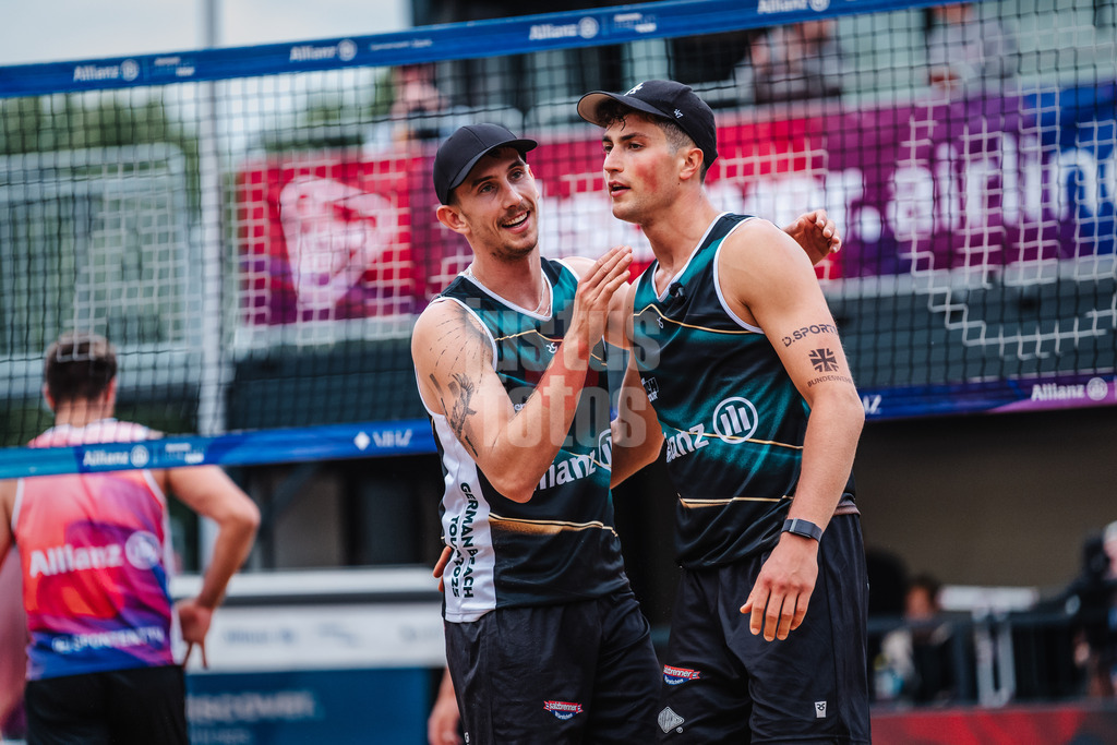 Beachvolleyball | Frauen | Allianz German Beach Tour 2025 | Tourstop Hamburg | 30.05.2025 | v.l. Lukas Pfretzschner und Sven Winter