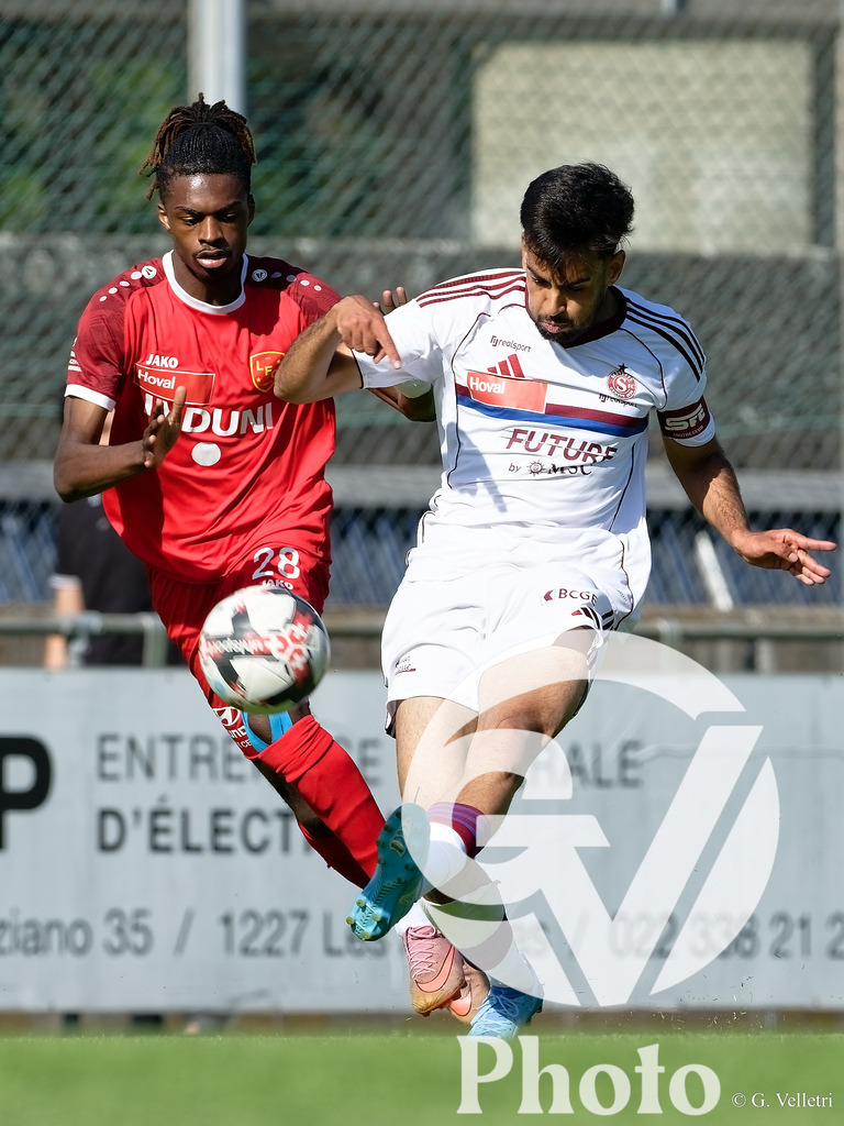 Lancy FC  v Servette FC M-21  - 1ere ligue Classic  | Geneva, Switzerland - April 25 : during the 1ere ligue Classic  match between Lancy FC  and Servette FC M-21  at Stade de Marignac on April 25 , 2026 in Geneva, Switzerland.