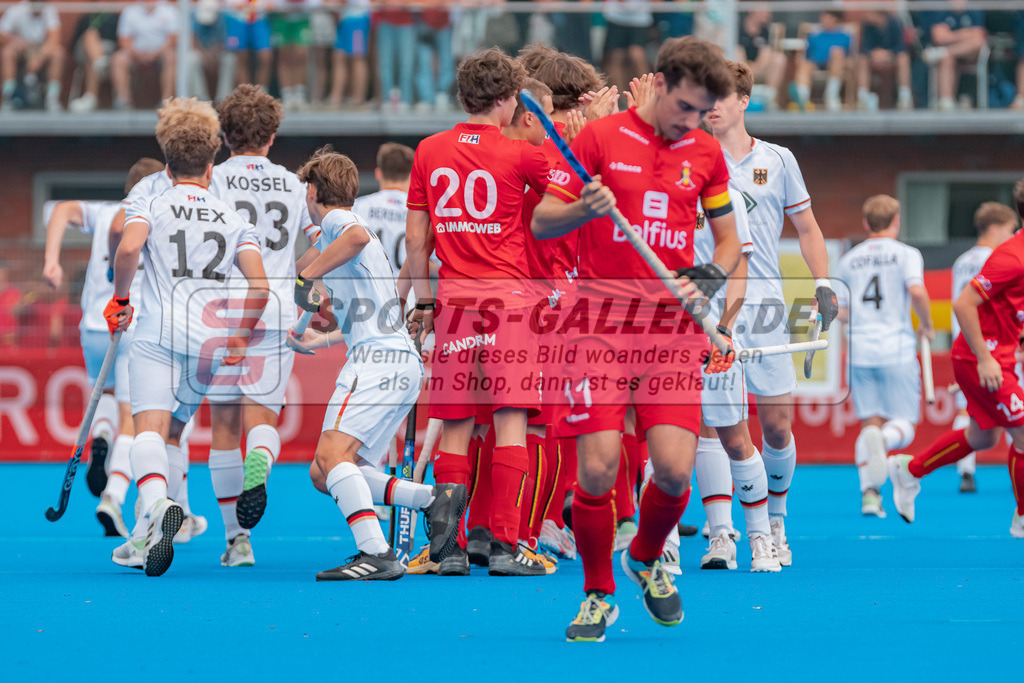 HK_20230716_102800 | Euro Hockey MU18 Boys Finale Belgium vs Germany Championship Girls &amp; Boys am 16.7.2023 CHTC , Krefeld ,