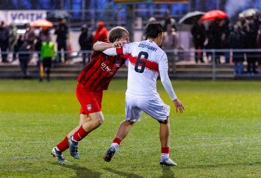 FCHVFB_260325_3-11 | 1.FC Heidenheim 1846 vs. VfB Stuttgart, Fußball, A-Junioren, Verbandspokal, 2025/2026, 25.03.2026 in Heidenheim, Rasenplatz, Walter-Birkhold-Jugendstadion(Foto: Michael Bulling) - Realisiert mit Pictrs.com