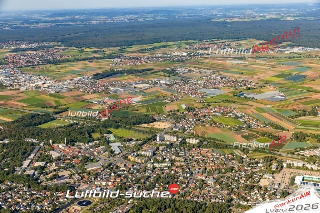 Luftaufnahme Ronhof Fürth - Die Luftaufnahme wurde 2025 vom UL-Flugzeug heraus erstellt ( keine Drohne ) - Hochauflösende Luftaufnahme - für professionelle Ausdrucke geeignet. Die Geschenkidee !Mit Lizenz und Bildrechte bestellbar