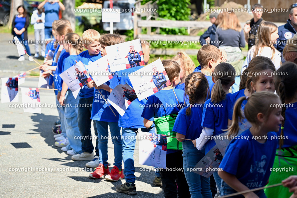 Empfang Daniel Tschofenig | Kinder Empfangen Daniel Tschofenig, Empfang Daniel Tschofenig, Empfang Daniel Tschofenig am 10.05.2025 in Hohenthurn (Mehrzweckhaus Hohenthuurn), Austria, (Photo by Bernd Stefan)