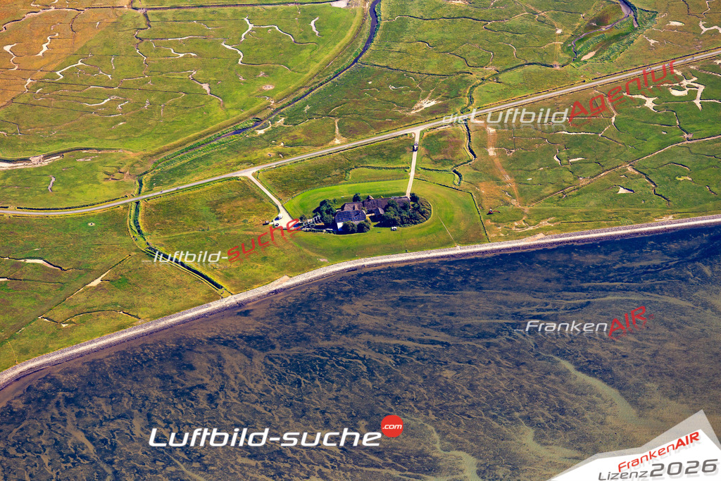 Die Luftbildaufnahme Mayenswarf - Langness wurde 2018 mittels Flugzeug (keine Drohne) erstellt. Perfekte Schärfe und Druck- Auflösung- Garantiert!