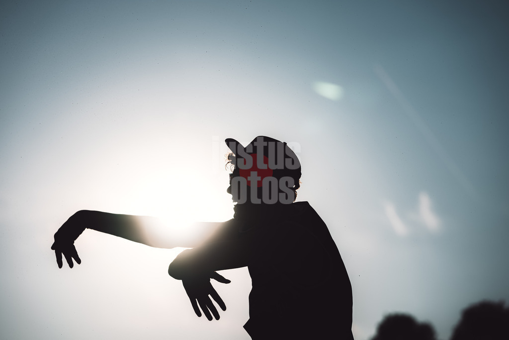 Beachvolleyball | Männer  | German Beach Tour 2024 | Tourstop München | 18.07.2024 | Tamo Wüst beim Angriff